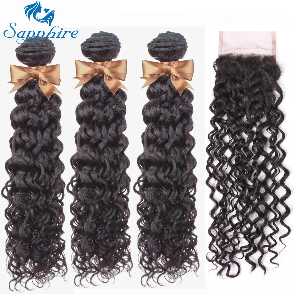 Sapphire Hair Water Wave Bundles With Closure Brazilian Hair Weave Bundles With Closure Remy Human Hair 3 Bundles With Closure
Sapphire Hair Water Wave Bundles With Closure Brazilian Hair Weave Bundles With Closure Remy Human Hair 3 Bundles With Closure