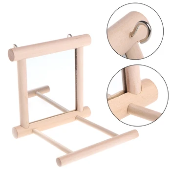 1PC Pet Bird Mirror Wooden Play Toy with Perch for Parrot Budgies Parakeet Cockatiel Conure Finch Lovebird
1PC Pet Bird Mirror Wooden Play Toy with Perch for Parrot Budgies Parakeet Cockatiel Conure Finch Lovebird