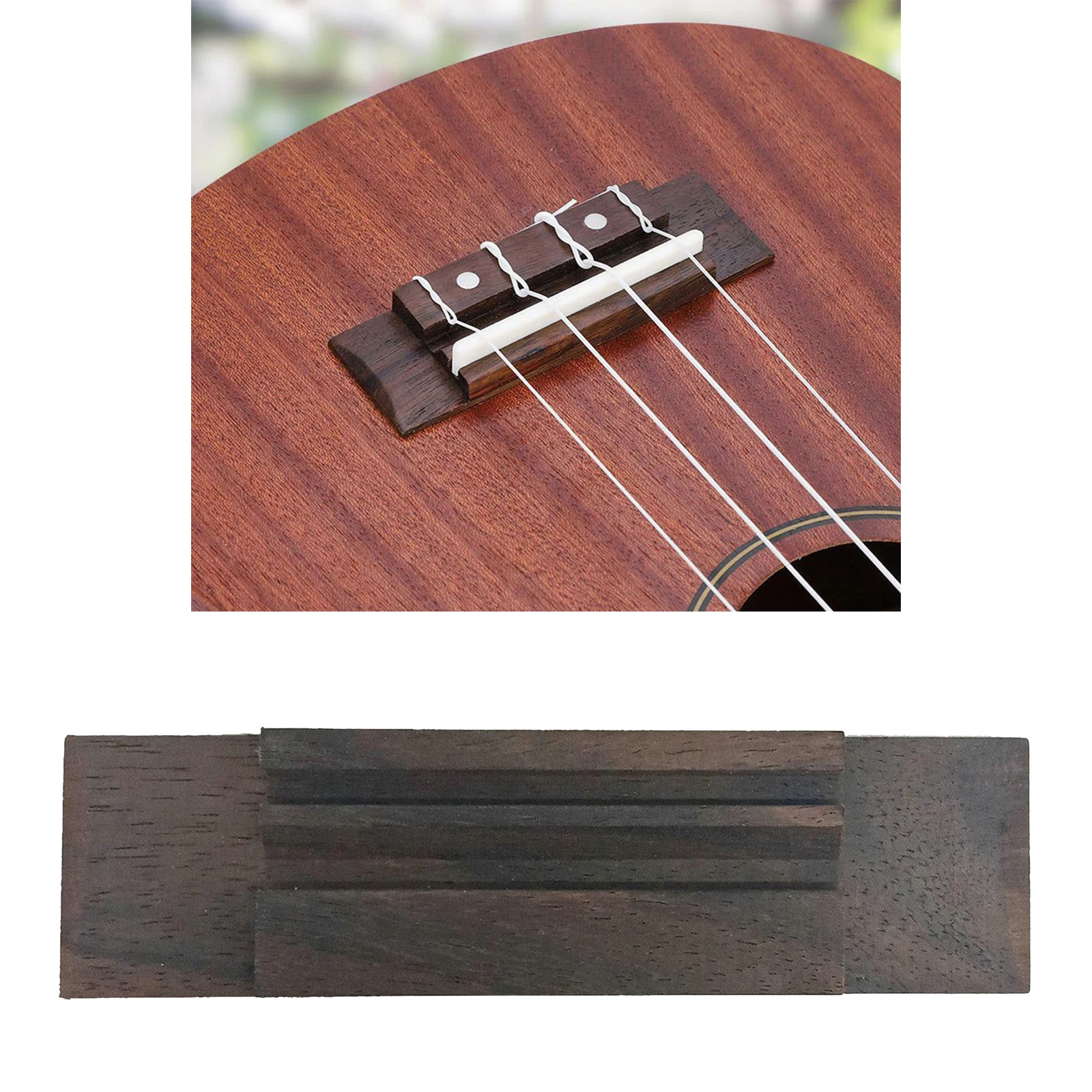 4-String Ukulele Bridge for 21/23/26'' Ukulele Uke Musical Replacement 4-String Ukulele Bridge for 21/23/26'' Ukulele Uke Musical Replacement