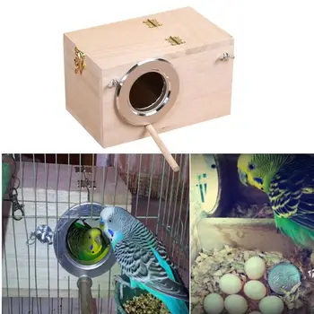 Wooden Bird House With Clear View Window Pet Bird House Parakeet Nesting Box Birds Breeding Box Nest Bird House For Lovebirds
Wooden Bird House With Clear View Window Pet Bird House Parakeet Nesting Box Birds Breeding Box Nest Bird House For Lovebirds