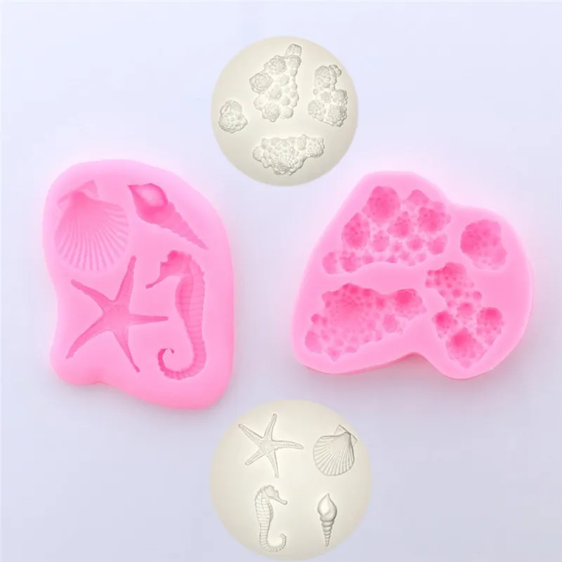1pcs Marine Series Seaweed Coral Starfish Silicone Mold Fondant Cake Decorating Tools Sugarcraft Chocolate Kitchen Baking Moulds
1pcs Marine Series Seaweed Coral Starfish Silicone Mold Fondant Cake Decorating Tools Sugarcraft Chocolate Kitchen Baking Moulds