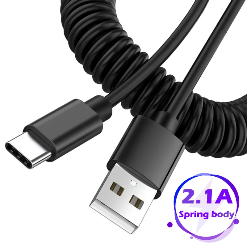 USB Type C Cable Fast Charging Type C Cable for Samsung S9 S10 Huawei P30 Pro Lite Micro usb Car Charger Cable USB C Spring Cord
USB Type C Cable Fast Charging Type C Cable for Samsung S9 S10 Huawei P30 Pro Lite Micro usb Car Charger Cable USB C Spring Cord