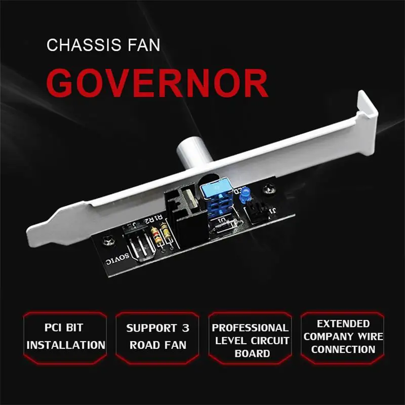 Centralized power supply desktop computer cabinet fan speed regulator PCI bit 3 3/4pin needle fan temperature control speed cont
Centralized power supply desktop computer cabinet fan speed regulator PCI bit 3 3/4pin needle fan temperature control speed cont
