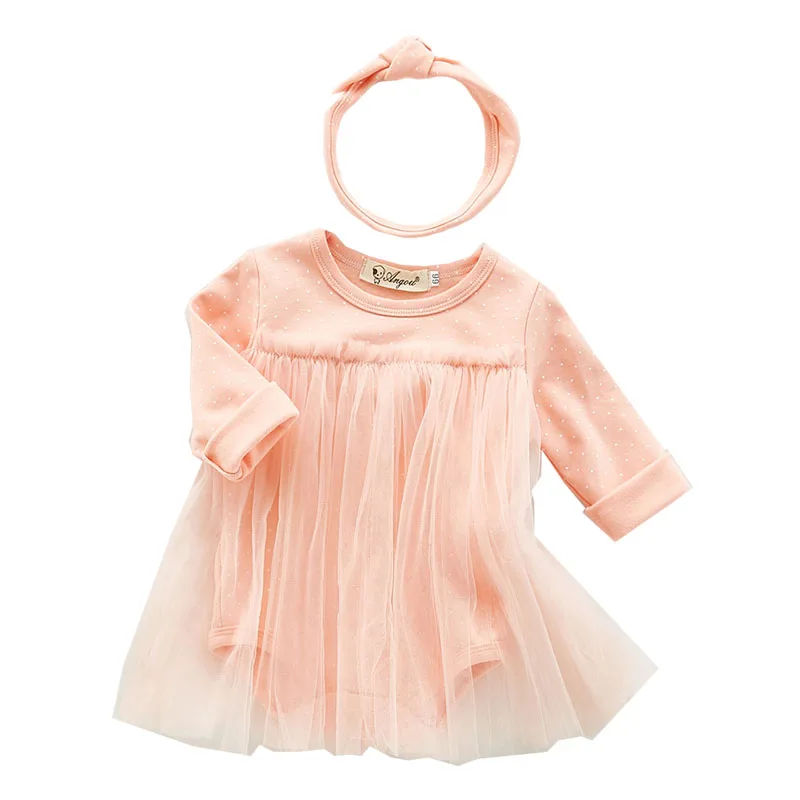 Baby Girl Clothes Spring and Autumn Pure Cotton Long-Sleeved Lace Dress Triangle Jumpsuit 0-2 Years Old Quality Children's Wear
Baby Girl Clothes Spring and Autumn Pure Cotton Long-Sleeved Lace Dress Triangle Jumpsuit 0-2 Years Old Quality Children's Wear