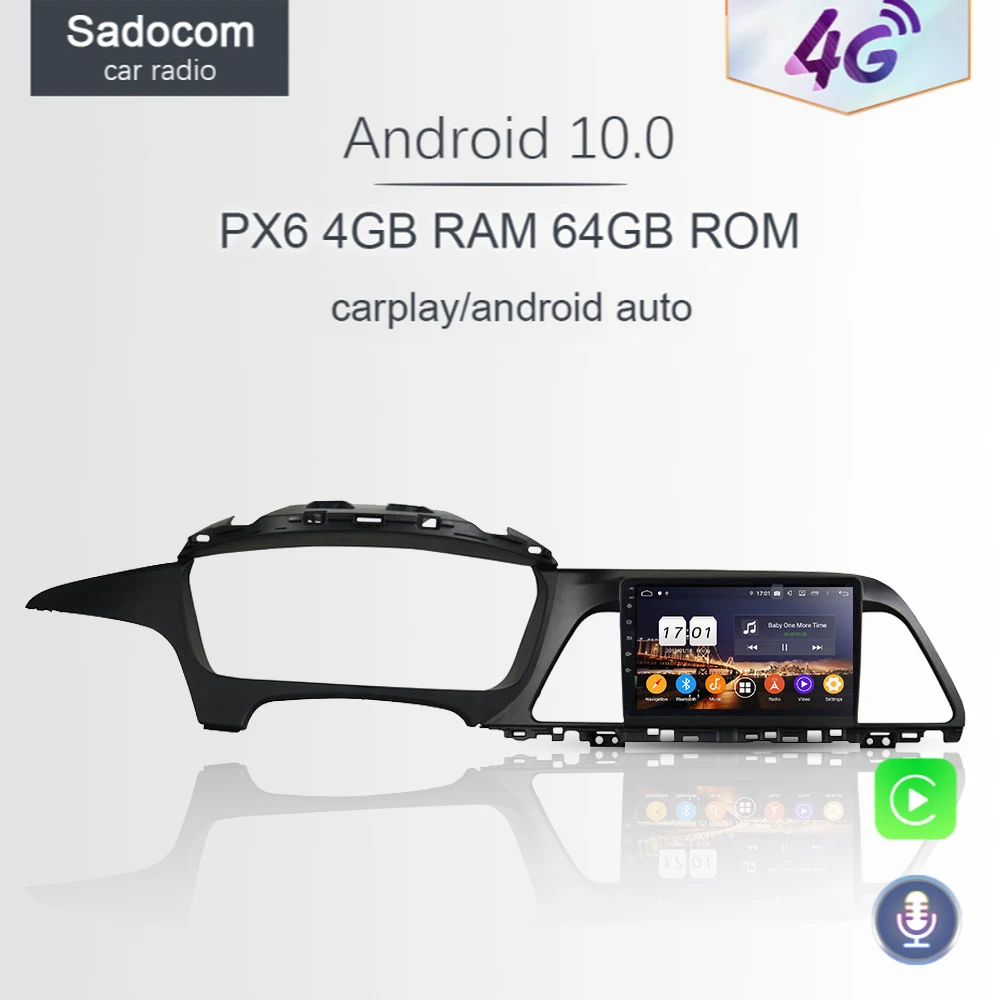 720P PX6 9 &quotIPS 2 din TDA7851 Android 10 0 для Hyundai SONATA 2015 2016 2017 4 Гб RAM 32 автомобильный DVD плеер GPS