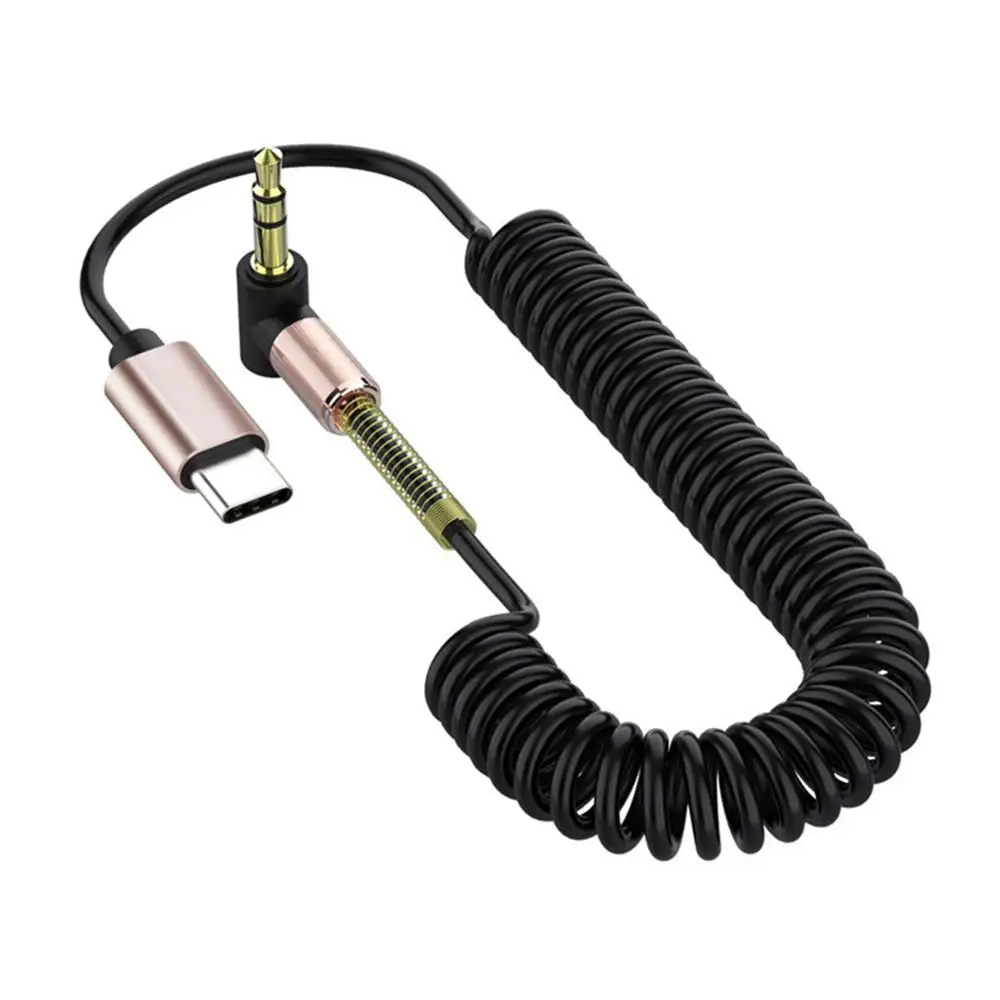 USB-C to AUX Adapter, Type-C Male to 3.5mm Male, Flexible Coiled Cable for Phones Tablets
USB-C to AUX Adapter, Type-C Male to 3.5mm Male, Flexible Coiled Cable for Phones Tablets