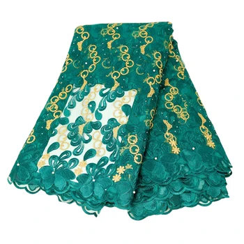 5 Yard Home High Quality Luxurious Dress Clothes Sewing Fabrics Needlework African Lace Fabric 100% Polyester Embroidery Fabric
5 Yard Home High Quality Luxurious Dress Clothes Sewing Fabrics Needlework African Lace Fabric 100% Polyester Embroidery Fabric