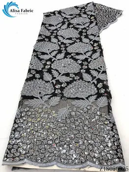 Alisa latest african embroidered coarse mesh fabrics french lace with sequins 5 yards/piece nigerian net laces fabrics for dress
Alisa latest african embroidered coarse mesh fabrics french lace with sequins 5 yards/piece nigerian net laces fabrics for dress