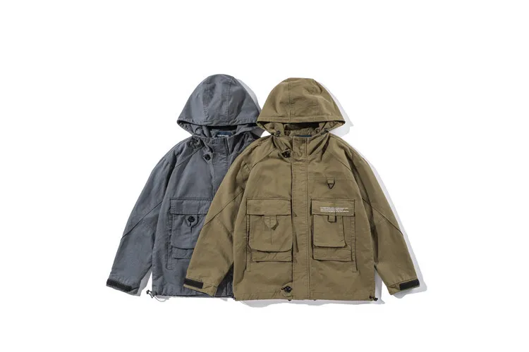 Wu Navigation Autumn Japanese-style Trend Hooded Tooling Jacket Men's Fashion Youth Students Retro Solid Color Loose-Fit Coat Fa
Wu Navigation Autumn Japanese-style Trend Hooded Tooling Jacket Men's Fashion Youth Students Retro Solid Color Loose-Fit Coat Fa