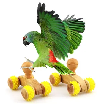 2 Pcs Wood Parrot Trick Tabletop Mini Roller Ice Skates for Small Medium Parrots Bird Intelligence Training Puzzle Toys
2 Pcs Wood Parrot Trick Tabletop Mini Roller Ice Skates for Small Medium Parrots Bird Intelligence Training Puzzle Toys