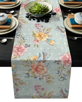 Retro Polka Dot Flowers Blue Rustic Home Table Runner Fashion Contracted Tea Table Cover Modern Refrigerator Wardrobe Flag
Retro Polka Dot Flowers Blue Rustic Home Table Runner Fashion Contracted Tea Table Cover Modern Refrigerator Wardrobe Flag