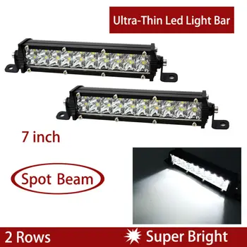 2PCS 7inch Ultra-Thin LED Light Bar Dual Row 2 Rows Spot Beam Slim Fog Lights Brand New And High Quality
2PCS 7inch Ultra-Thin LED Light Bar Dual Row 2 Rows Spot Beam Slim Fog Lights Brand New And High Quality