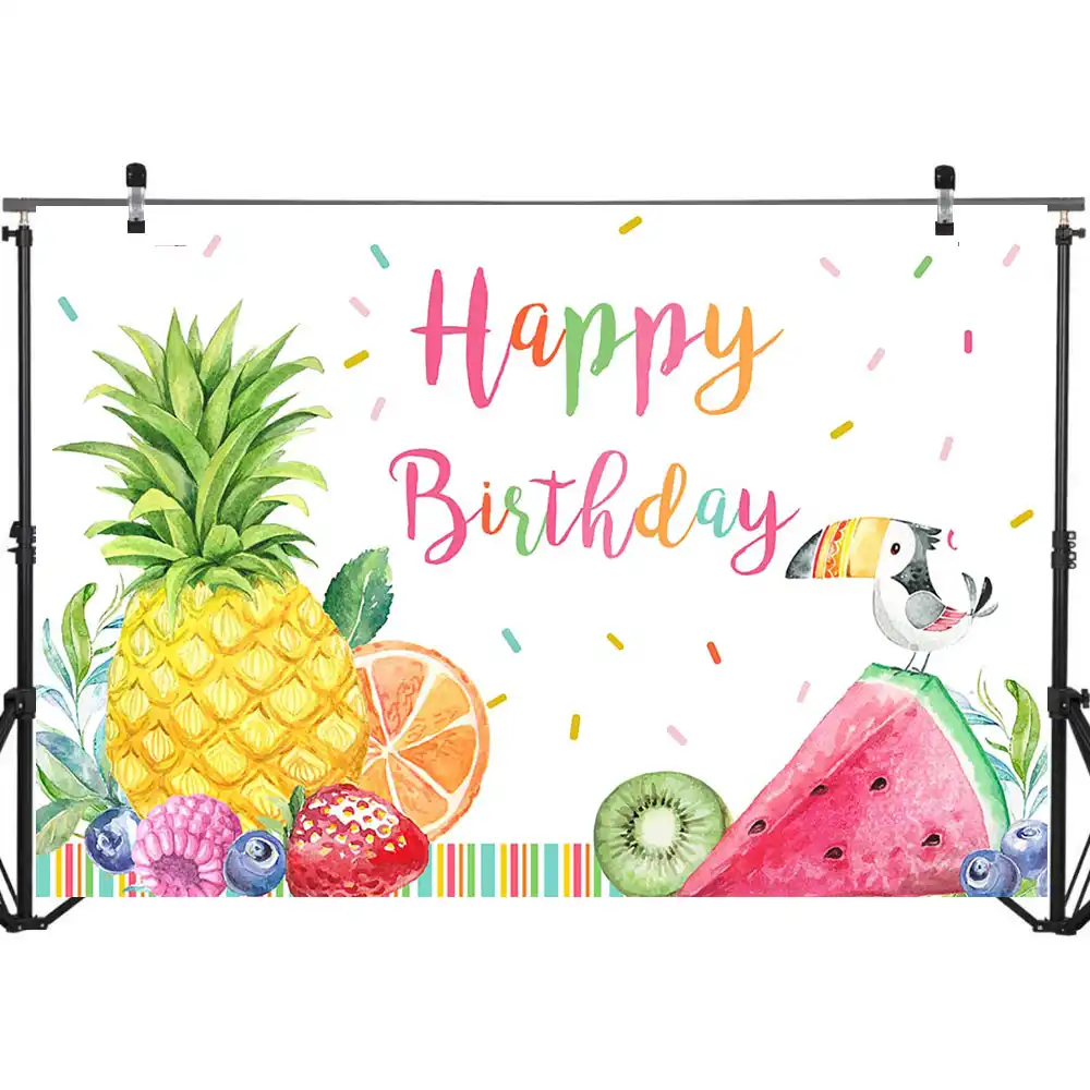 happy birthday photography background summer fruit child