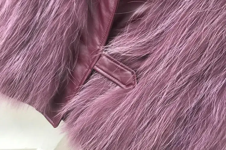 genuine leather jacket women's genuine raccoon fur coats (17)
