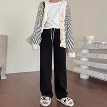 CGC Spring Autumn 2022 Woman Pants Straight Wide Leg Breathable Sweatpants Female High Waist Sport Pants Harajuku Trousers Women
CGC Spring Autumn 2022 Woman Pants Straight Wide Leg Breathable Sweatpants Female High Waist Sport Pants Harajuku Trousers Women