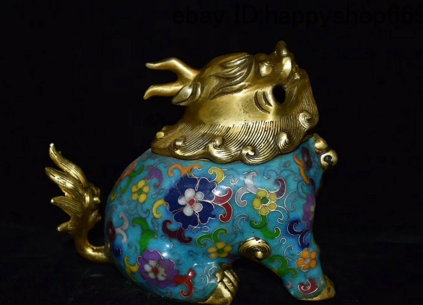 Old China Folk Bronze Cloisonne Enamel Dragon Foo Dog Lion Incense Burner Censer
Old China Folk Bronze Cloisonne Enamel Dragon Foo Dog Lion Incense Burner Censer