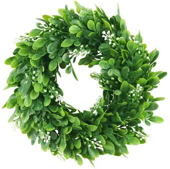 Artificial Bodhi Green leaf plant wreath Wedding holiday supplies Door decoration Diy Photo props Plant flower wall Home Decor 
Artificial Bodhi Green leaf plant wreath Wedding holiday supplies Door decoration Diy Photo props Plant flower wall Home Decor