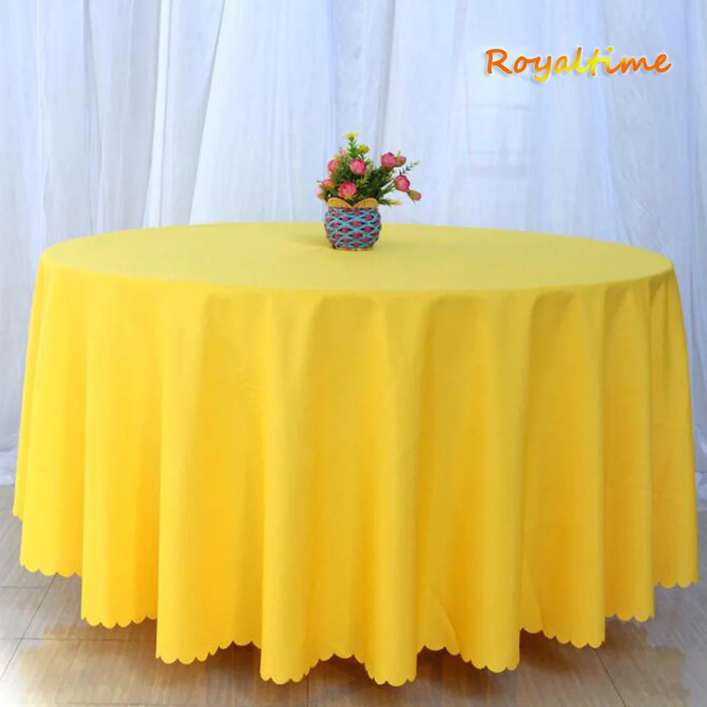 Yellow Polyester Tablecloth