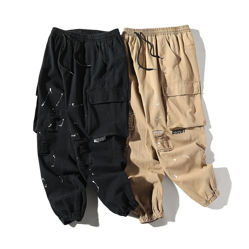 2019 New Style Autumn And Winter Japanese-style Popular Brand Bib Overall Men Ink with Holes Casual Pants Loose Beam Leg Harem P
2019 New Style Autumn And Winter Japanese-style Popular Brand Bib Overall Men Ink with Holes Casual Pants Loose Beam Leg Harem P
