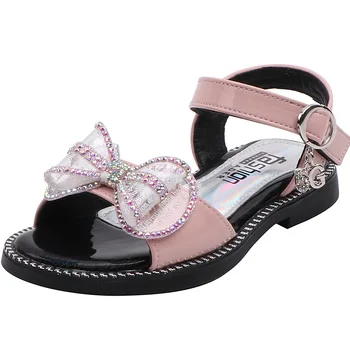 4-12 Years Old Fashion Bow Little Girl Sandals Leather Kids Summer Shoes Soft Bottom Open Toe Beach Princess Shoes for Girls
4-12 Years Old Fashion Bow Little Girl Sandals Leather Kids Summer Shoes Soft Bottom Open Toe Beach Princess Shoes for Girls
