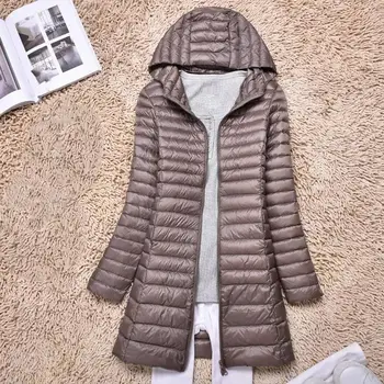 Winter Warm White Duck Down Light Down Jacket Women Outwear Ultralight Hooded Thin Hat Coat Women Long Slim Slimming Hooded
Winter Warm White Duck Down Light Down Jacket Women Outwear Ultralight Hooded Thin Hat Coat Women Long Slim Slimming Hooded