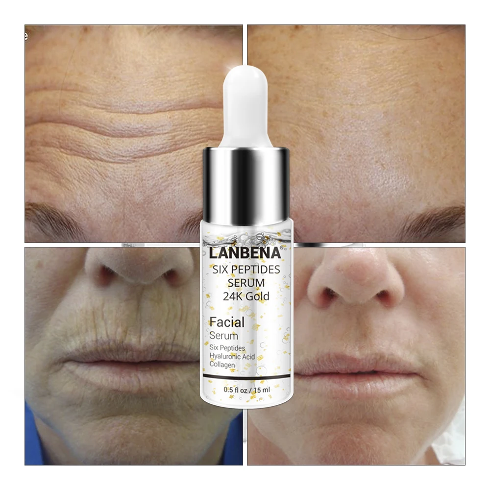 LANBENA Face Serum Six Peptides Natural Remover Skin Hyaluronic Acid Collagen Anti-Aging Wrinkle Whitening Skin Care
LANBENA Face Serum Six Peptides Natural Remover Skin Hyaluronic Acid Collagen Anti-Aging Wrinkle Whitening Skin Care