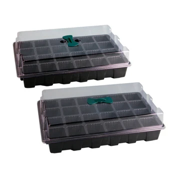 24 Grow Trays with Humidity e and Cell Insert - Mini Propagator for Seed Starting and Gg Healthy Plants
24 Grow Trays with Humidity e and Cell Insert - Mini Propagator for Seed Starting and Gg Healthy Plants