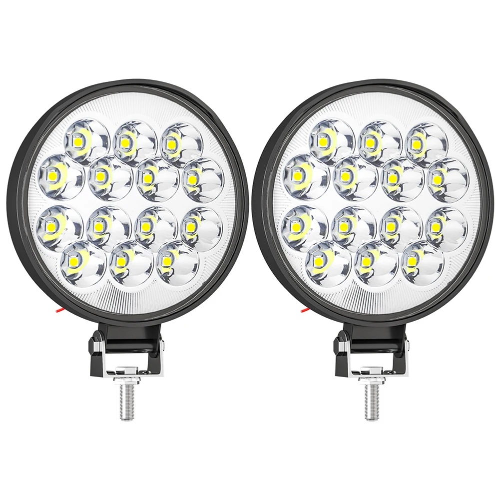 42W 14LED Universal Car LED Work Light 6500K-7500K White Headlight 1200LM Super Bright Off-road LED Round Fog Lamp For Car Truck
42W 14LED Universal Car LED Work Light 6500K-7500K White Headlight 1200LM Super Bright Off-road LED Round Fog Lamp For Car Truck