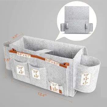1pc Durable Useful Felt Headboard Storage Bags Bed Couch Desk Book Holder Pockets Multi Compartment Bedside Storage Organizer
1pc Durable Useful Felt Headboard Storage Bags Bed Couch Desk Book Holder Pockets Multi Compartment Bedside Storage Organizer