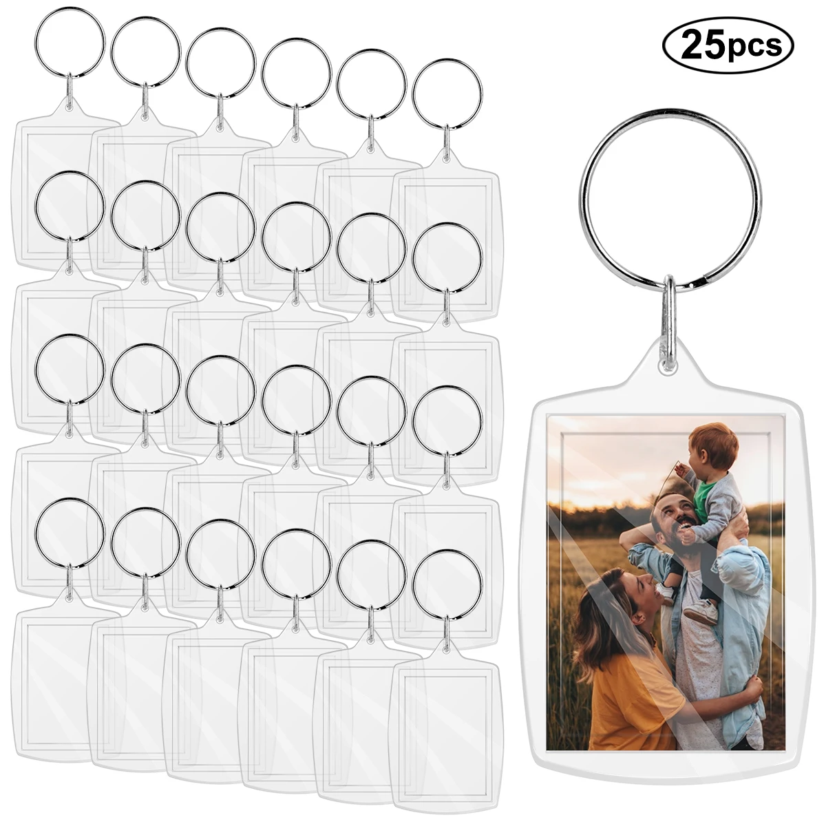 25pcs Photo Insert Keychain Transparent Acrylic Blank Photo Keyrings Advertising Designer Software Ps Theme Acrylic Key Ring
25pcs Photo Insert Keychain Transparent Acrylic Blank Photo Keyrings Advertising Designer Software Ps Theme Acrylic Key Ring