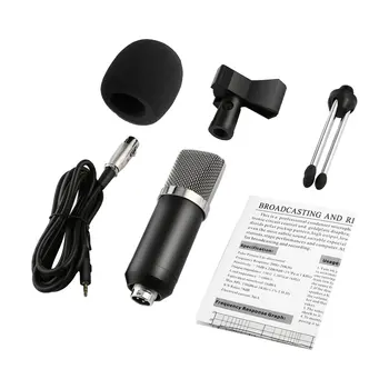 Professional Round Head Handheld Condenser Microphone Computer Microphone Stand Tripod Wired 3.5mm Jack For Recording Studio
Professional Round Head Handheld Condenser Microphone Computer Microphone Stand Tripod Wired 3.5mm Jack For Recording Studio