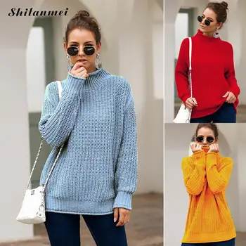 Yellow Turtleneck Knitted Women Sweater Streetwear Autumn Sweater Loose Pullover Solid Red Jumper Causal Winter Sweaters Pull
Yellow Turtleneck Knitted Women Sweater Streetwear Autumn Sweater Loose Pullover Solid Red Jumper Causal Winter Sweaters Pull