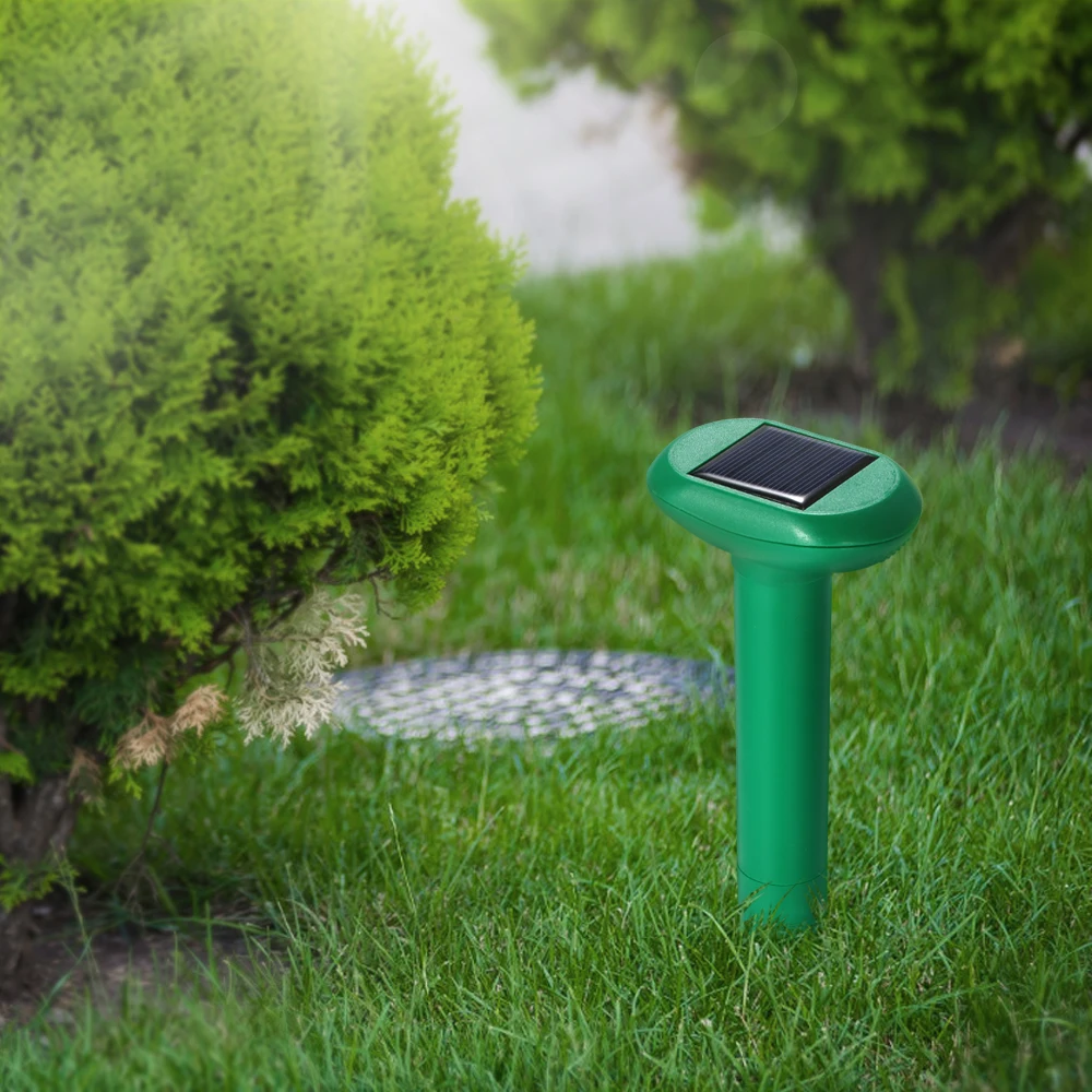 New Solar Powered Sonic Mole Mouse Repeller Ultrasonic Mice Voles Snake Rodent Animal Repellent for Outdoor Lawn Garden Yards
New Solar Powered Sonic Mole Mouse Repeller Ultrasonic Mice Voles Snake Rodent Animal Repellent for Outdoor Lawn Garden Yards