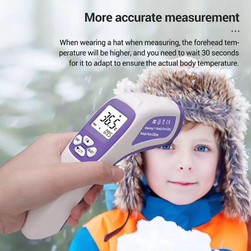 Body Forehead Thermometer Infrared Adult Kid BabyThermometer High Precision Fast Accurate IR Infrared Thermometer
Body Forehead Thermometer Infrared Adult Kid BabyThermometer High Precision Fast Accurate IR Infrared Thermometer