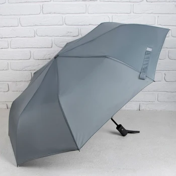 Semi-automatic umbrella "Monochrome", rubberized handle, 3 folds, 8 needles, R = 48 cm, gray
Semi-automatic umbrella "Monochrome", rubberized handle, 3 folds, 8 needles, R = 48 cm, gray