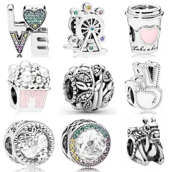 Rainbow Love Ferris Wheel Delicious Popcorn Glove Drink To Go Ladybirds Charm Fit Bracelet 925 Sterling Silver Bead DIY Jewelry 
Rainbow Love Ferris Wheel Delicious Popcorn Glove Drink To Go Ladybirds Charm Fit Bracelet 925 Sterling Silver Bead DIY Jewelry