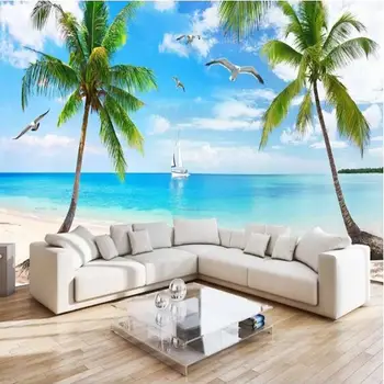 Custom 3D Photo Wallpaper Seascape Seagull Coconut Tree Beach Wall Painting Living Room Bedroom Restaurant Mural Papel De Parede
Custom 3D Photo Wallpaper Seascape Seagull Coconut Tree Beach Wall Painting Living Room Bedroom Restaurant Mural Papel De Parede