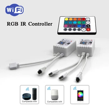 DC5V-28V RGB Wifi Dual Controller Remote Control Alexa Google Home Bluetooth WiFi LED Controller led strip For 5050 LED Strip
DC5V-28V RGB Wifi Dual Controller Remote Control Alexa Google Home Bluetooth WiFi LED Controller led strip For 5050 LED Strip