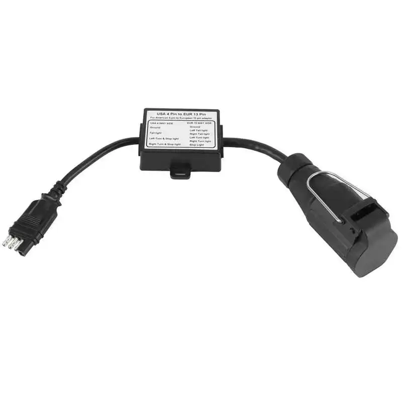 tow hook car trailer Trailer Connector US 4-Pin Flat Plug to EU 13-Pin Portable Trailer Light Circuit Wiring Converter Strap
tow hook car trailer Trailer Connector US 4-Pin Flat Plug to EU 13-Pin Portable Trailer Light Circuit Wiring Converter Strap