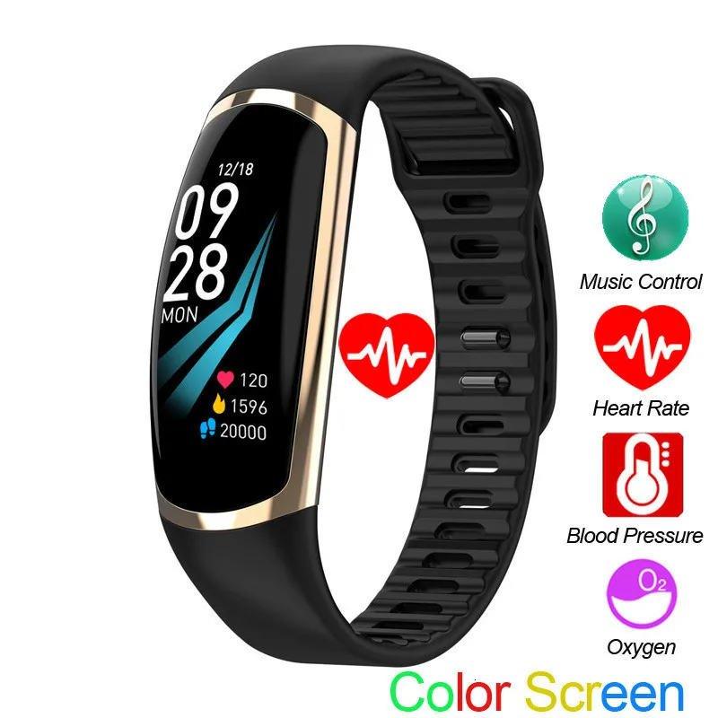 

R16 Smart Bracelet Heart Rate Band Sleep Monitor Blood Pressure Fitness Tracker Waterproof Color Screen Sport For Android Ios