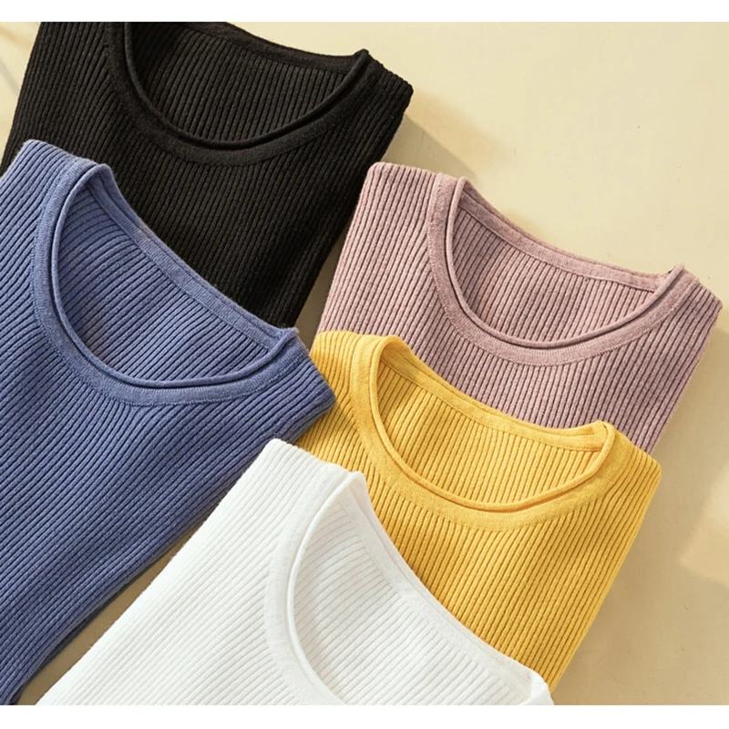 Knitted Sweater Women Winter Autumn 2019 Long Sleeve Female Slim Thin Ladies Tops Pullovers Hiver Pull Femme Poleras Sueter
Knitted Sweater Women Winter Autumn 2019 Long Sleeve Female Slim Thin Ladies Tops Pullovers Hiver Pull Femme Poleras Sueter