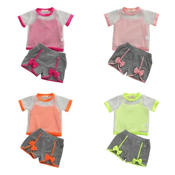 Baby Girls Clothes Suit 2020 New Summer Toddler Girls Clothes Fishnet T-shirts+Vest Tops+Bowknot Shorts Pants Sportwear Outfits
Baby Girls Clothes Suit 2020 New Summer Toddler Girls Clothes Fishnet T-shirts+Vest Tops+Bowknot Shorts Pants Sportwear Outfits