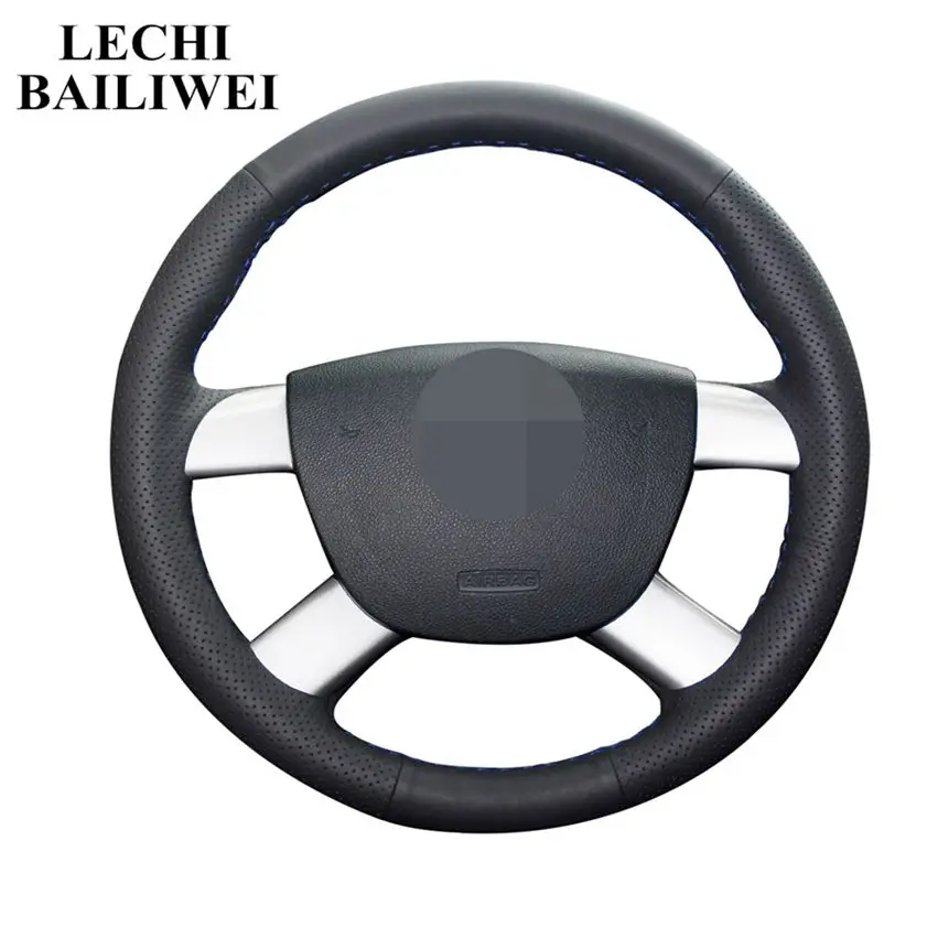 Black Artificial Leather Hand-stitched Car Steering Wheel Cover for Ford Kuga 2008-2011 Focus 2 2005-2011 C-MAX 2007-2010
Black Artificial Leather Hand-stitched Car Steering Wheel Cover for Ford Kuga 2008-2011 Focus 2 2005-2011 C-MAX 2007-2010