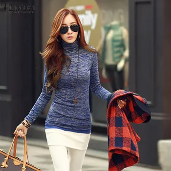 ZANZEA Sweaters 2020 Autumn Sexy Women Turtleneck Pullovers Winter Knitted Outerwear Casual Long Sleeve Slim Jumpers Pull Femme 
ZANZEA Sweaters 2020 Autumn Sexy Women Turtleneck Pullovers Winter Knitted Outerwear Casual Long Sleeve Slim Jumpers Pull Femme