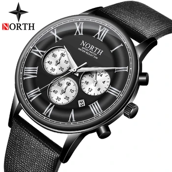 NORTH Fashion Men Watch Men Ultra-thin Casual Mens Sport Watches Waterproof Multifunction Leather Quartz Watch Relogio Masculino
NORTH Fashion Men Watch Men Ultra-thin Casual Mens Sport Watches Waterproof Multifunction Leather Quartz Watch Relogio Masculino