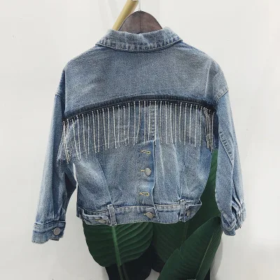 Cool Girls Zipper Tassels Denim Jacket Autumn Winter Long Sleeve 2019 New Fashion Kids Children Coat for 3-8 Years
Cool Girls Zipper Tassels Denim Jacket Autumn Winter Long Sleeve 2019 New Fashion Kids Children Coat for 3-8 Years