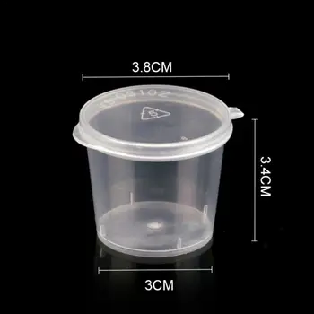 Disposable Plastic Sauce Cups, Small 27ml Cups, Disposable Pieces Sauce With Boxes, Storage 100 Lids, Food Cups Container C0T9
Disposable Plastic Sauce Cups, Small 27ml Cups, Disposable Pieces Sauce With Boxes, Storage 100 Lids, Food Cups Container C0T9