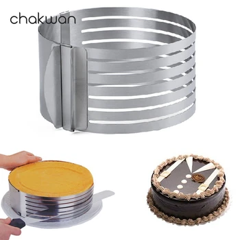 Adjustable Mousse Ring 3D Round Cake Molds Layered Cake Slicer Cutter Stainless Steel Baking Moulds Dessert Cake Decorating Tool
Adjustable Mousse Ring 3D Round Cake Molds Layered Cake Slicer Cutter Stainless Steel Baking Moulds Dessert Cake Decorating Tool