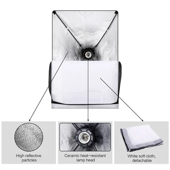 Photography Softbox Lighting Kits 50x70CM Light System soft boxes For Photo Studio Equipment
Photography Softbox Lighting Kits 50x70CM Light System soft boxes For Photo Studio Equipment