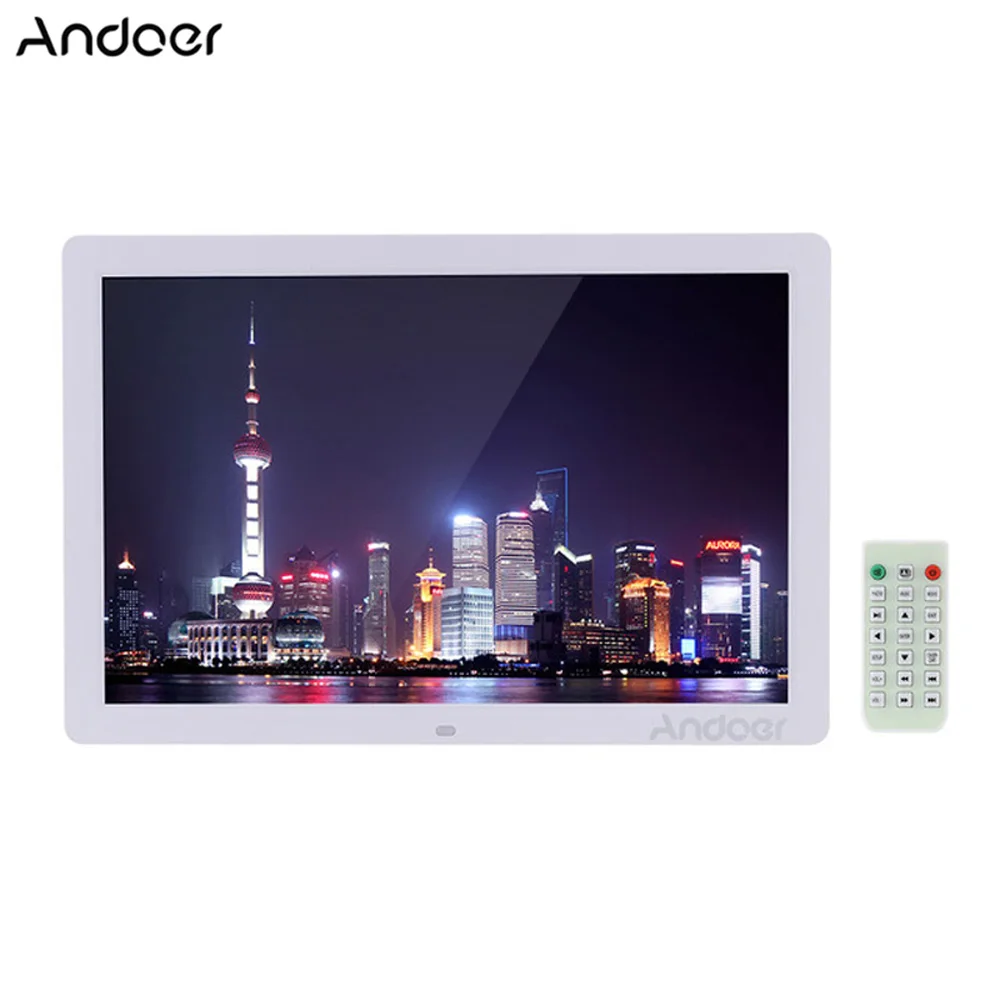Andoer 17" LED Digital Picture Frame 1440*900 High Resolution 1080P Advertising Machine Clock MP3 MP4 Digital Photo Frame
Andoer 17" LED Digital Picture Frame 1440*900 High Resolution 1080P Advertising Machine Clock MP3 MP4 Digital Photo Frame
